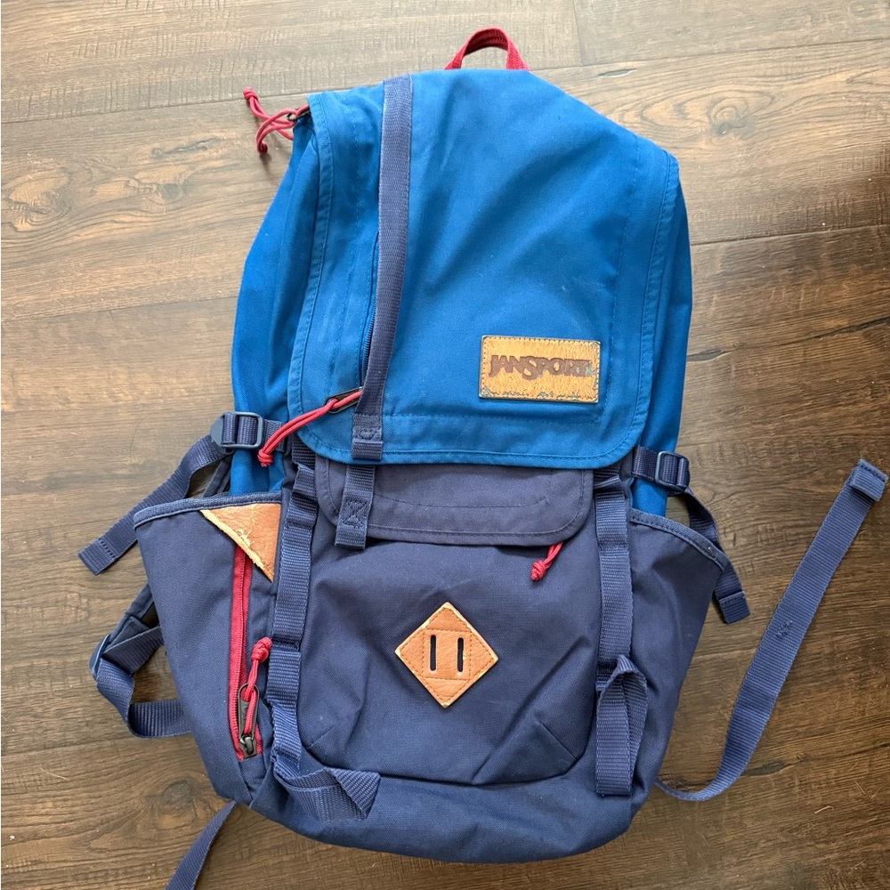 JanSport Two-Tone Blue Backpack